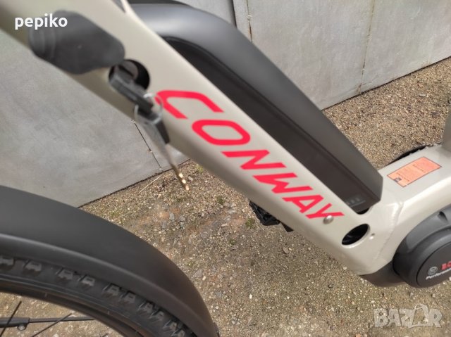 Продавам колела внос от Германия  електрически спортен велосипед CONWEY CAIRON C327, снимка 9 - Велосипеди - 36697039
