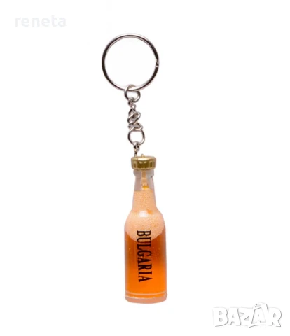 Ключодържател бира, Пластмаса.метал, 6 см, снимка 1