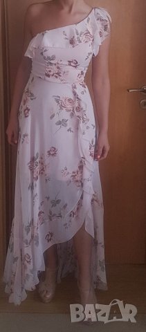 Дълга нова рокля от шифон Fervente, S, снимка 5 - Рокли - 29326703