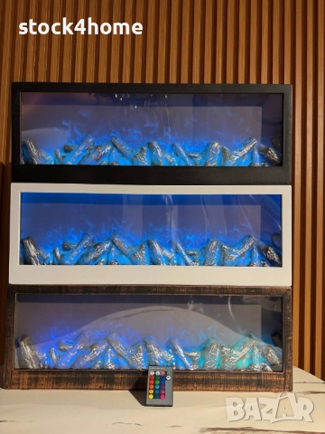 Изкуствена камина, LED, Електрическа, Уют и пламък без дим и поддръжка, Реалистични пламъци, снимка 6 - Декорация за дома - 52328273