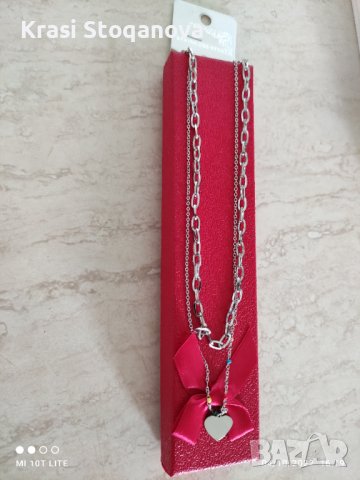 Дамски Бижута Двойни с Украшения - Неръждаема Стомана , снимка 6 - Бижутерийни комплекти - 38219507