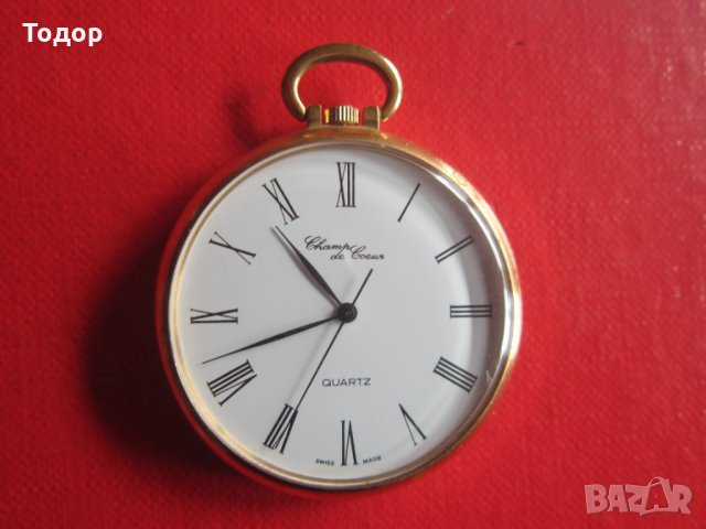 Уникален позлатен швейцарски джобен часовник , снимка 5 - Джобни - 28341324