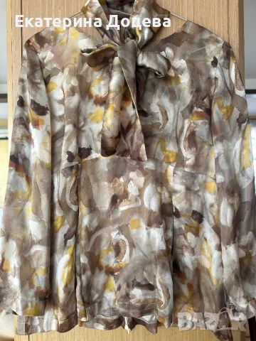  Блуза коприна, снимка 2 - Блузи с дълъг ръкав и пуловери - 49982602