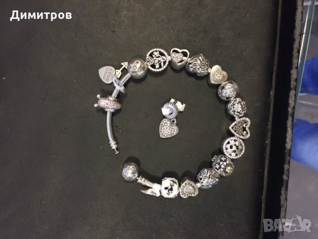 Сребърни гривни PANDORA и чармове .New collections2020, снимка 13 - Гривни - 19956585