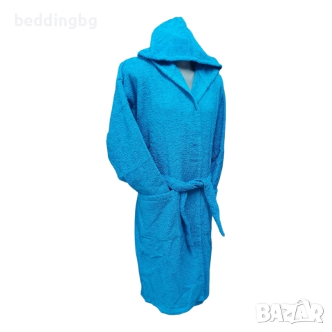 #Халат за #баня с качулка 100 % памук Яна Панагюрище , снимка 4 - Хавлиени кърпи - 32926244