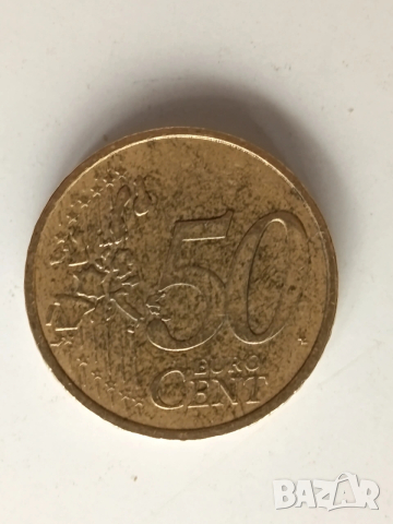 50 евро цента 2001г. Франция , снимка 2 - Нумизматика и бонистика - 53604100