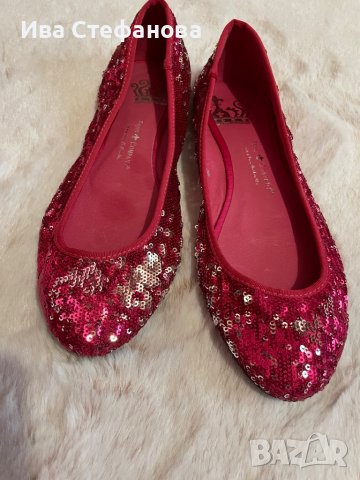 Нови цикламени балеринки с пайети  , снимка 6 - Дамски ежедневни обувки - 36715914