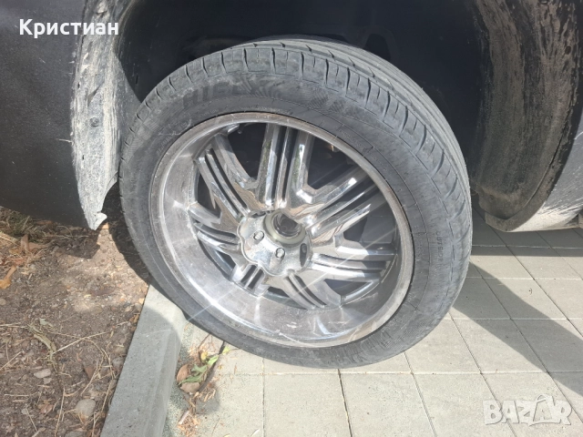 22 цолови Алуминиеви джанти с гуми., снимка 2 - Гуми и джанти - 52869736