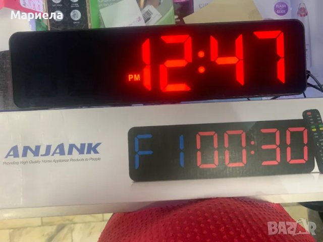 ANJANK Преносим часовник с таймер за фитнес / Фитнес Часовник, снимка 2 - Други - 47628974