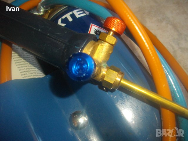 DEXTER-НОВ МИНИ ОКСИЖЕН Заваръчна Горелка-Пропан-Бутан/Кислород-Made in FRANCE-2023г-Пълни Бутилк, снимка 8 - Други инструменти - 42985279