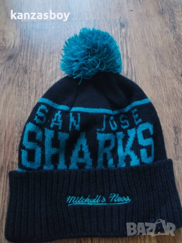 mitchell and ness san jose sharks - зимна фенска шапка КАТО НОВА, снимка 4 - Шапки - 52417109
