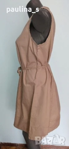 Два различни броя / Рокля цвят "Nude" от плюшено букле England и Памучна , снимка 15 - Рокли - 28301513