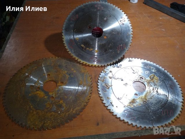 3 броя дискове за циркуляр с видя, снимка 1 - Други машини и части - 38858262
