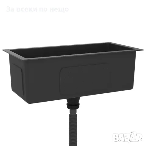 Ръчно изработена кухненска мивка, черна, неръждаема стомана, снимка 7 - Мивки - 48049215