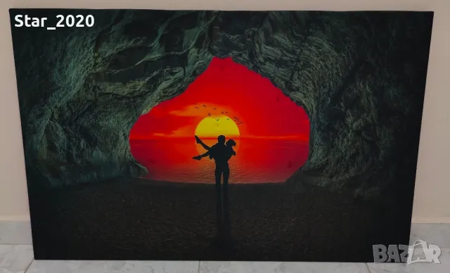Светеща картина с LED осветление - Романтика , снимка 1
