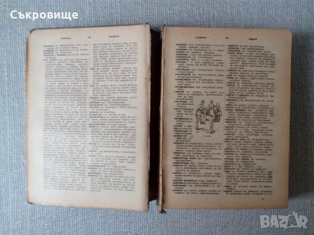 Антикварен Илюстрован френско-български речник от 1928 година, снимка 2 - Чуждоезиково обучение, речници - 33058869