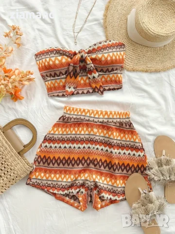 Дамски летен комплект плетиво, снимка 2 - Комплекти - 51122261