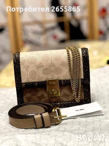 Мини чанта COACH, снимка 6 - Чанти - 50607976