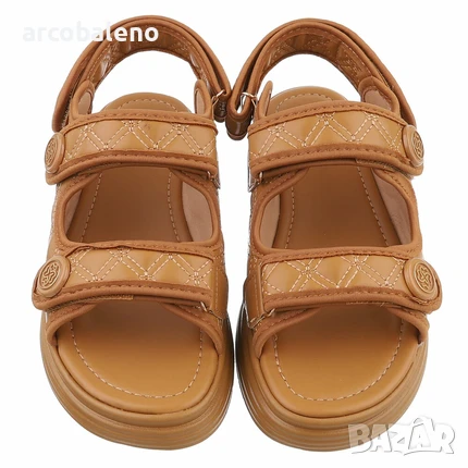 Дамски сандали на танкетка, 3цвята , снимка 13 - Сандали - 50579245