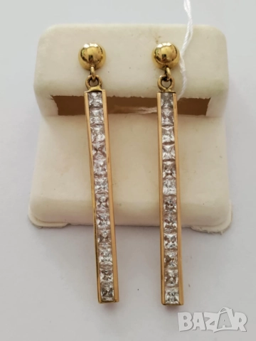 златни обици С 48836, снимка 1