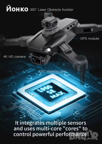 Продавам 4К-а Дрон!, снимка 18 - Дронове и аксесоари - 52265399