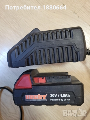 Зарядно и батерия HECHT 20V Li ion, снимка 3 - Други инструменти - 52864779