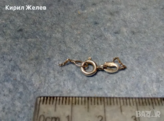 СТАРА СРЕБЪРНА ЗАКОПЧАЛКА За КОЛИЕ ВЕРИЖКА ГРИВНА СРЕБРО 925 ITALY КАРАБИНКА За СИНДЖИРЧЕ 49894, снимка 2 - Други - 49147701