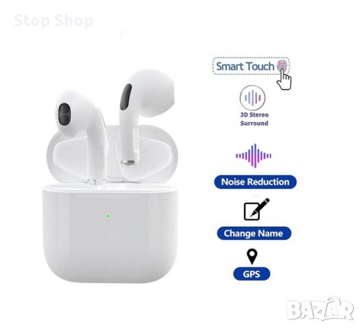 Безжични Bluetooth Слушалки Air Pro 5, Бели, снимка 3 - Bluetooth слушалки - 37309183