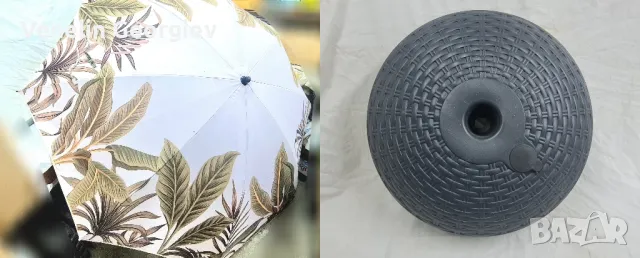 Комплект плажен чадър 180см, с стойка 45см.