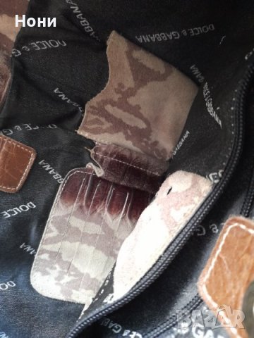 Маркова дамска чанта-  висок клас от естествен велур - Dolce & Gabbana, снимка 4 - Чанти - 18288155