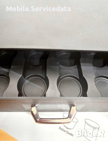 Държач за 30 капсули кафе Dolce Gusto, K-Cup, за организация, тип чекмедже, 35 x 34 x 7.5 см, черен, снимка 2 - Кафемашини - 52198010
