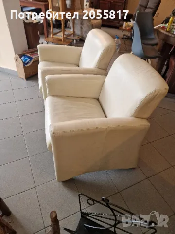 Двойка кресла #естествена кожа , снимка 5 - Други - 50067986