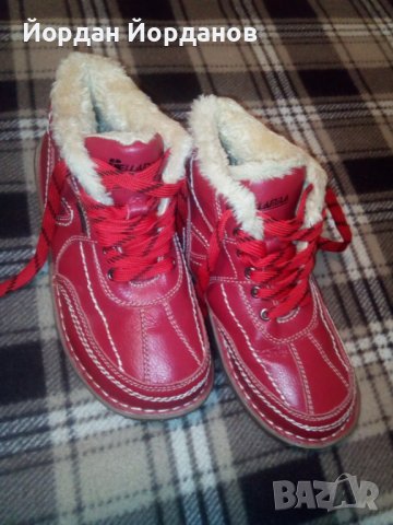 Зимни кожени обувки 39 номер, снимка 4 - Дамски боти - 43478713