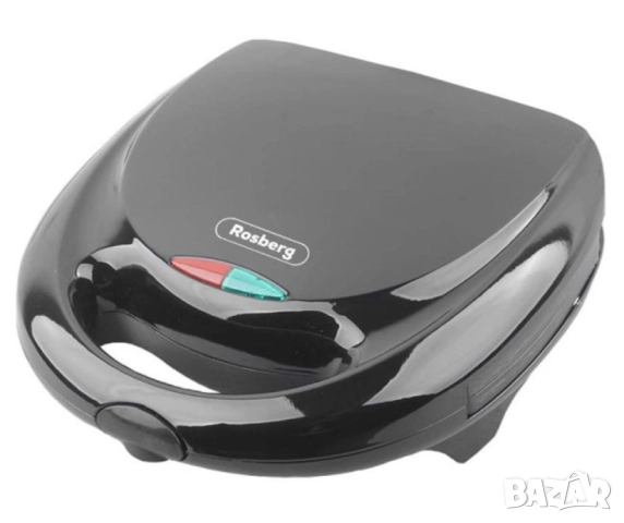 Уред за сладки орехчета Rosberg, 800W, За 12 сладки, Незалепващи плочи, Бял/Черен, снимка 3 - Друга електроника - 51854918