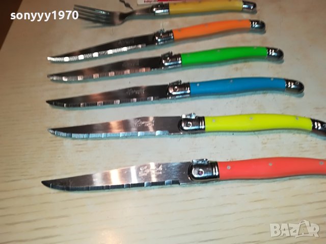 LAGUIOLE-ВНОС FRANCE-5 НОЖА И ВИЛИЦА 1111221022, снимка 5 - Колекции - 38633729