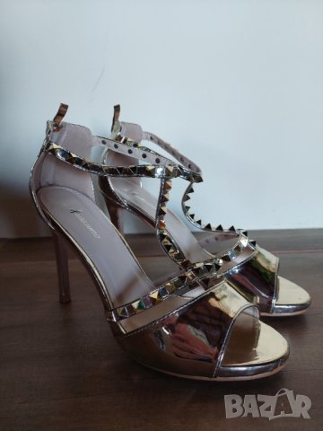 Елегантни лачени сандали с висок ток Estissimo, снимка 10 - Дамски елегантни обувки - 40144375