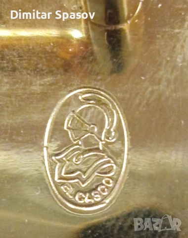 El Casco Поставка за Писма с покритие от 23 KT Gold Злато, снимка 8 - Други ценни предмети - 52897519