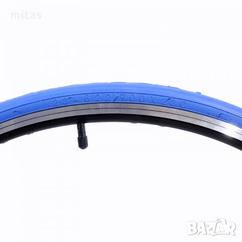 Червени и сини външни гуми за шосеен велосипед 700x23C, снимка 9 - Части за велосипеди - 24420792