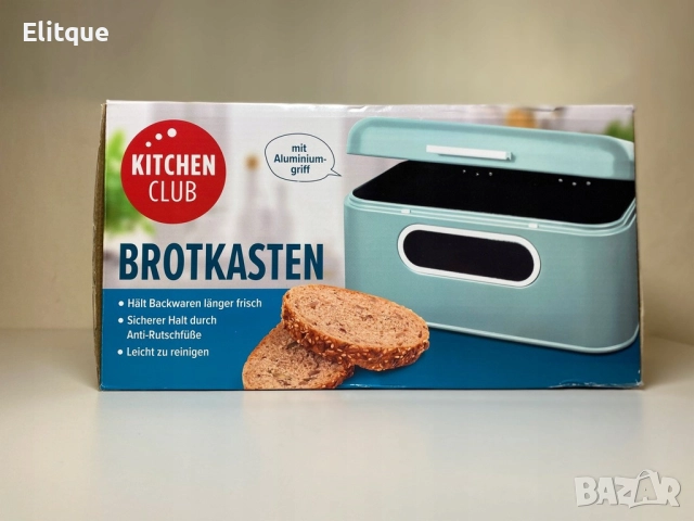 Стилна и практична кутия за хляб с прозорец Kitchen club, снимка 6 - Други - 52742652