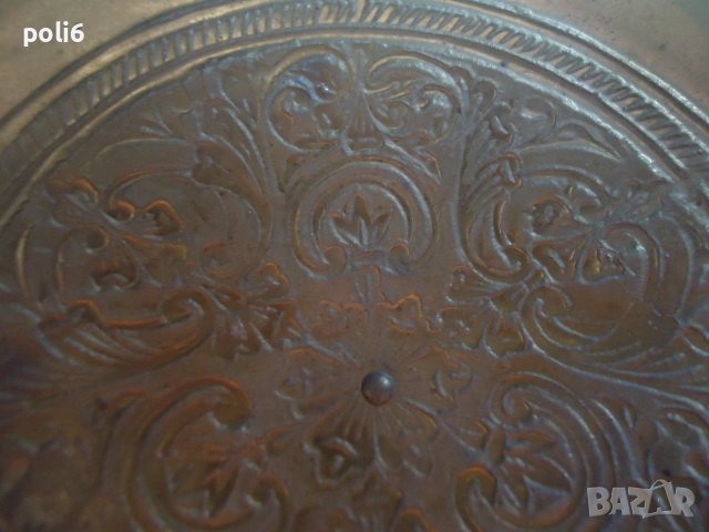 малка месингова купа на столче ,бонбониера, снимка 4 - Антикварни и старинни предмети - 39324880