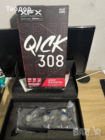 Видеокарта RX6600XT XFX QICK 308, снимка 4 - Видеокарти - 51335246