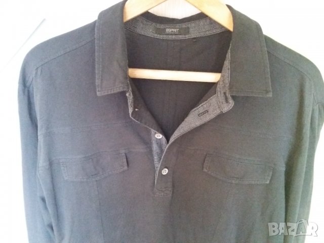Мъжка тънка блуза Esprit черна , снимка 3 - Блузи - 32661690