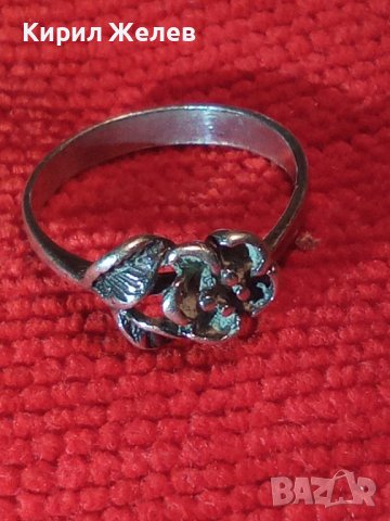 Стар ФЛОРАЛЕН СРЕБЪРЕН АРТ ДЕКО ПРЪСТЕН РОЗА ВИСОКА ПРОБА СРЕБРО МАЙСТОРСКА РЪЧНА ИЗРАБОТКА 40553, снимка 17 - Антикварни и старинни предмети - 42787918