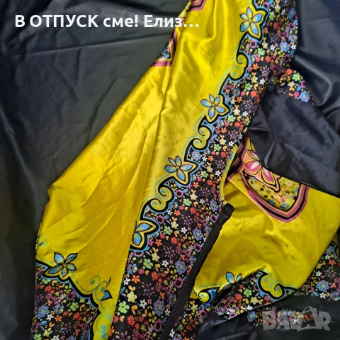 Туника, рокля риза...голям размер макси XXXXL. Ефектна флорална. Ефирна , снимка 4 - Рокли - 51773998