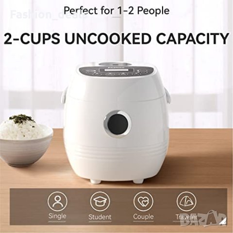 Нов многофункционален мини уред за готвене ориз 1,2 л 1-2 души кухня готвач дом, снимка 2 - Други - 40298006