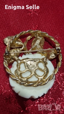 Винтидж брошка, снимка 3 - Антикварни и старинни предмети - 52528069