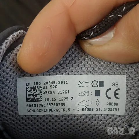 Abeba 31760 "ESD-Uni6". номер 38 работни предпазни обувки с бомбе , снимка 5 - Други - 49783924