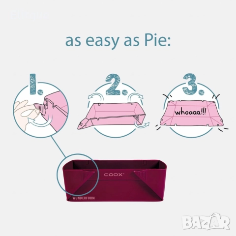Сгъваема силиконова форма за печене Wunderform Coox, без BPA, снимка 7 - Други - 52716476