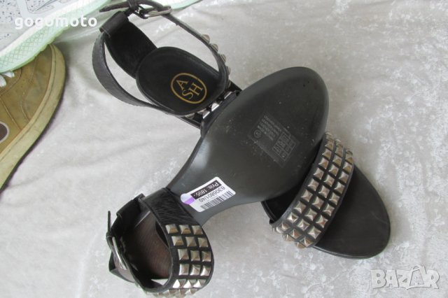 НОВИ елегантни дамски сандали , летни обувки N - 39 - 40 ASH® original, 3x 100% естествена кожа, снимка 2 - Сандали - 26217982