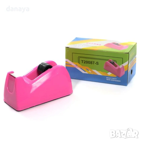 6330 Цветна тиксорезачка диспенсър за тиксо, снимка 2 - Ученически пособия, канцеларски материали - 53160285